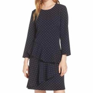 NWT 0P Eliza J Tiered Drop Waist Dress